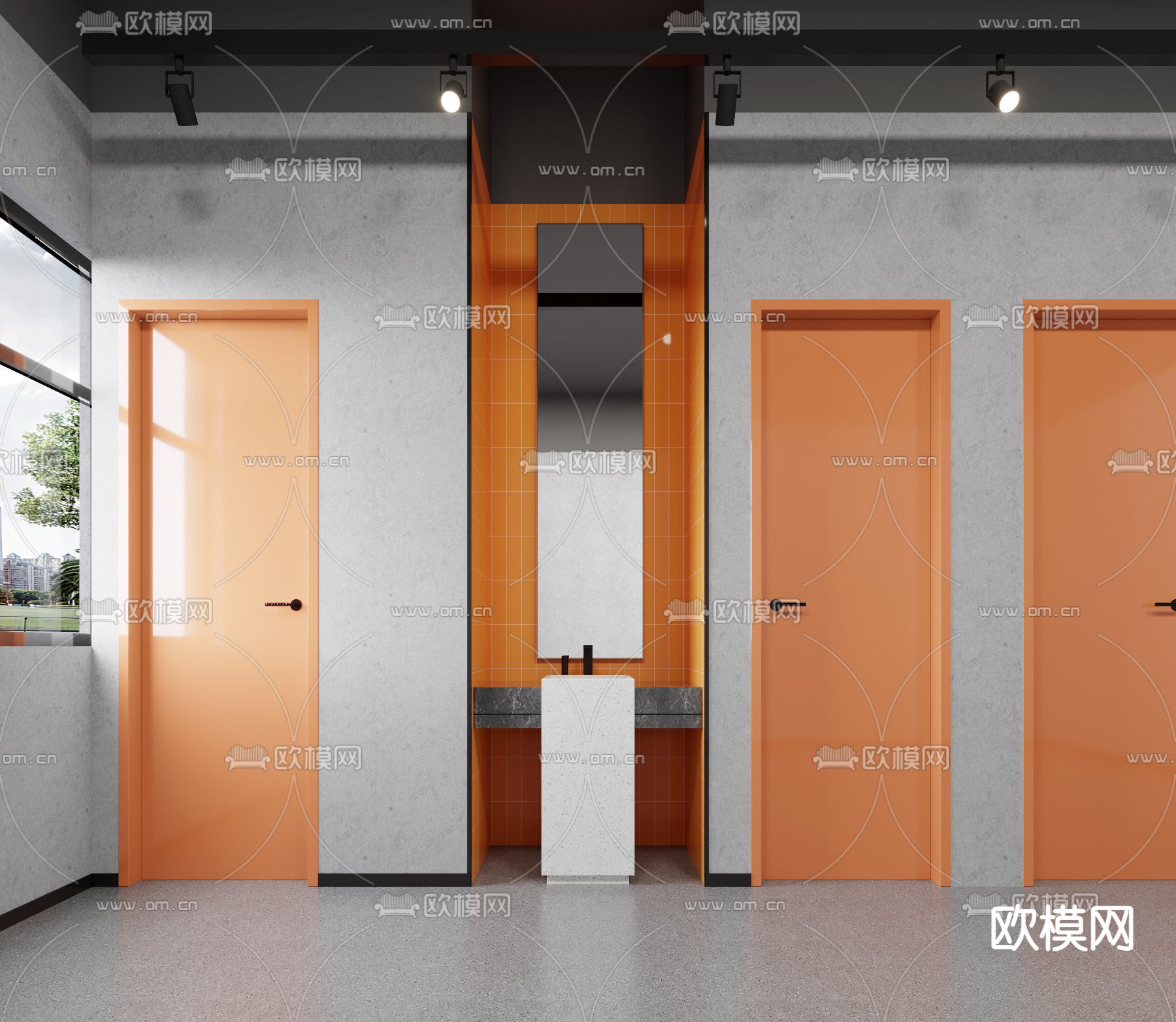 房门 平开门 卧室门3d模型下载