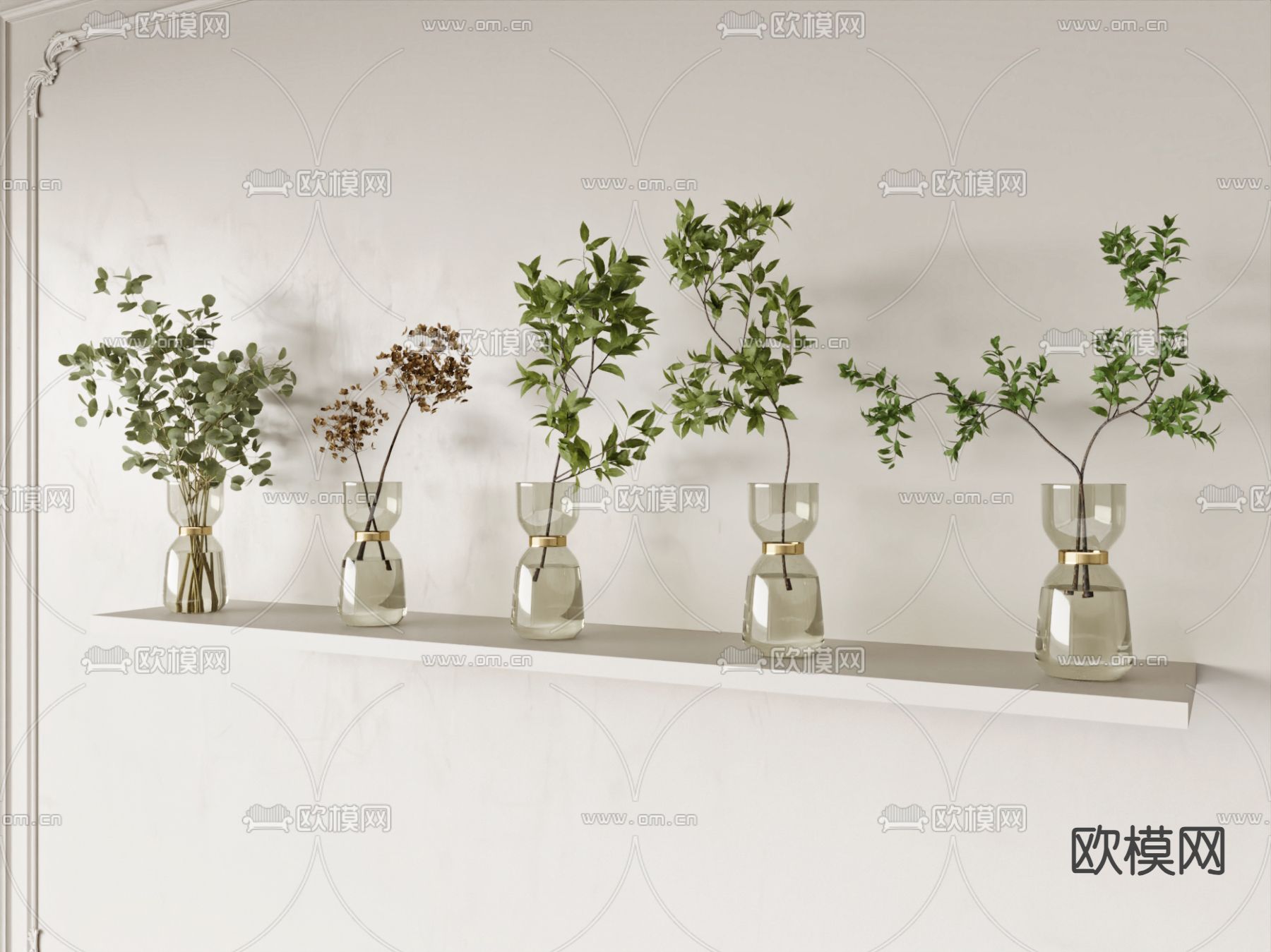 水生植物 水培绿植3d模型下载