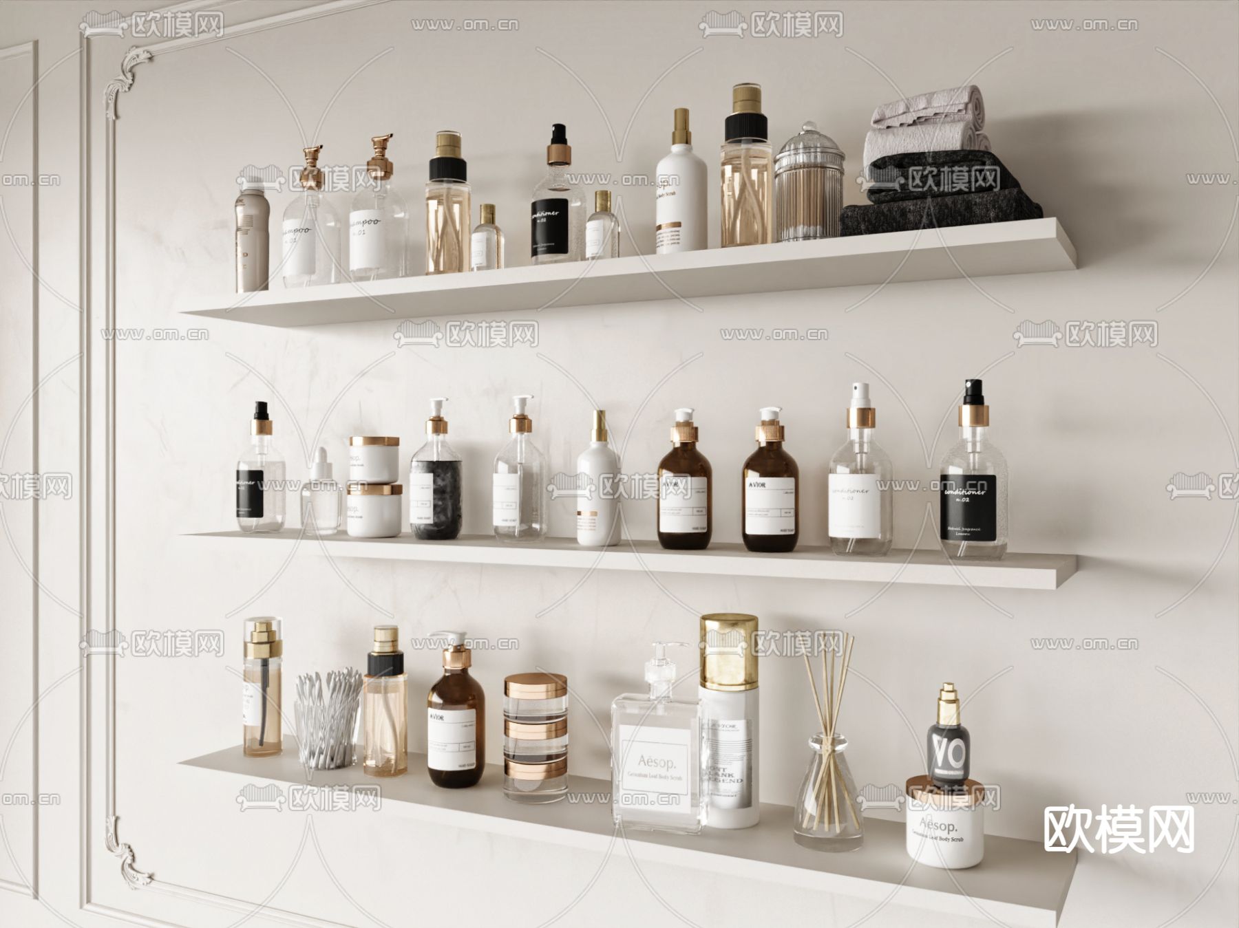 化妆品 护肤品 美妆3d模型下载