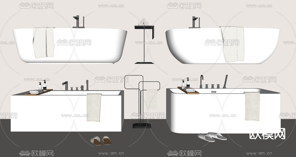 浴缸su模型下载(渲染图1)