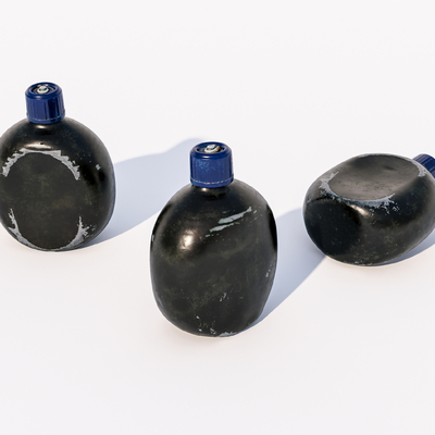  老旧水壶 老物件su模型 