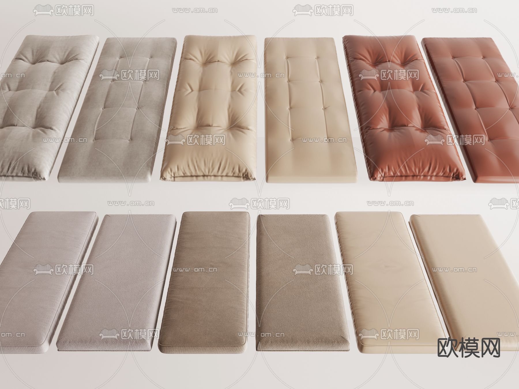 垫子 坐垫 飘窗垫3d模型下载