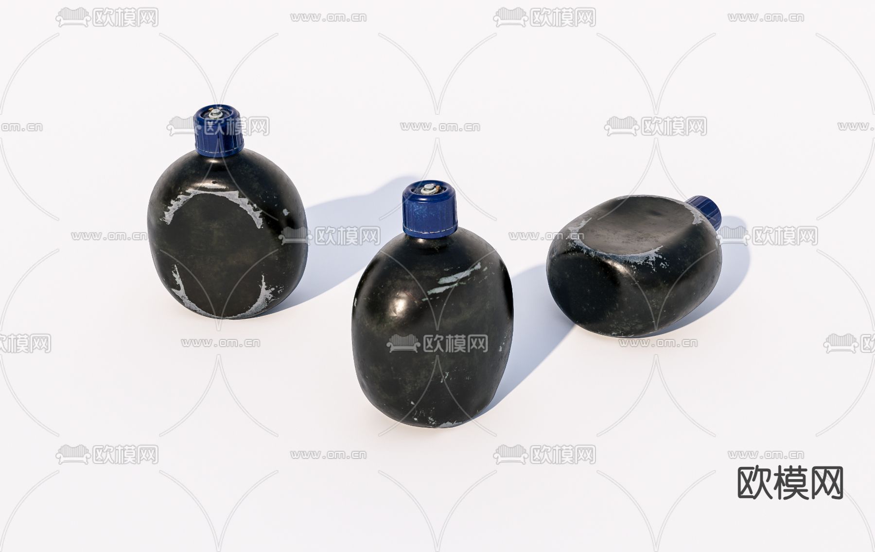 老旧水壶 老物件su模型下载（渲染图2）