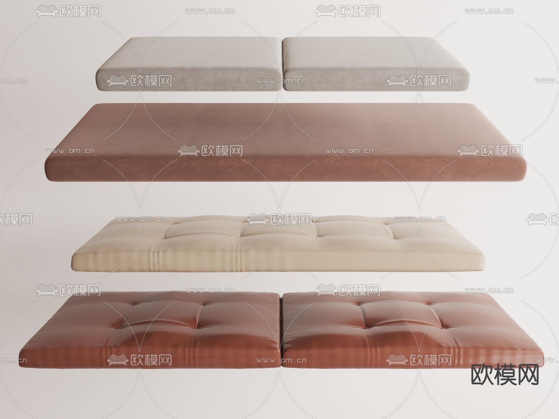 垫子 坐垫 飘窗垫3d模型下载