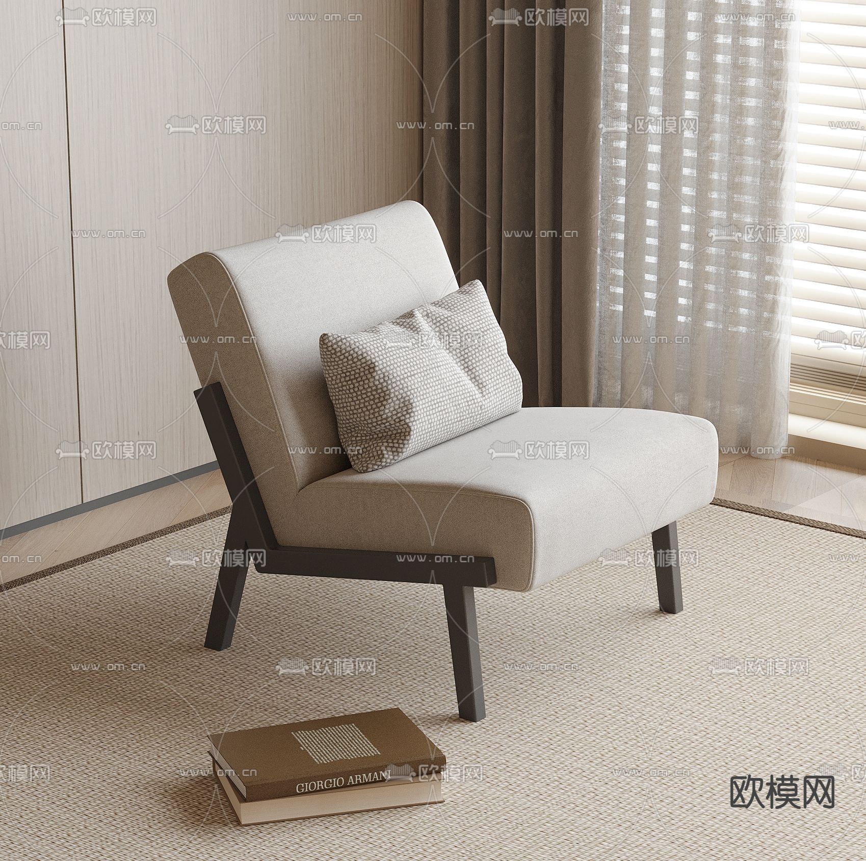 现代椅子 休闲椅3d模型下载