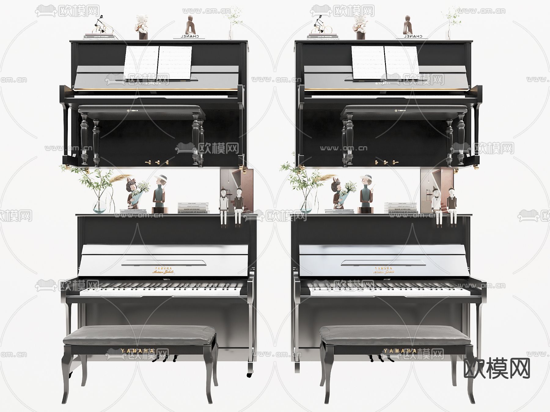 钢琴3d模型下载