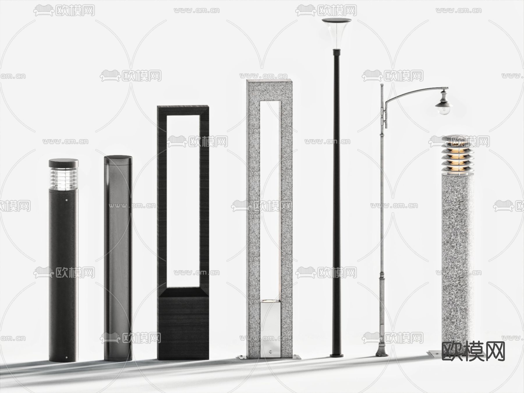 户外灯 路灯 地灯 庭院灯3d模型下载