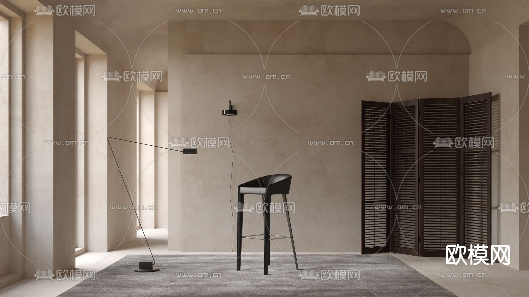 Bonaldo 吧椅 吧凳 高脚凳3d模型下载