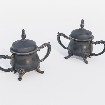  金属器具 老物件 古董su模型 