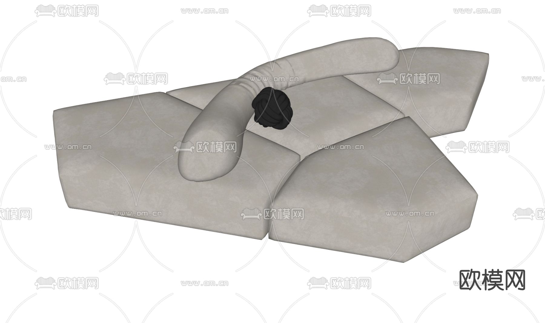异形沙发su模型下载（渲染图1）