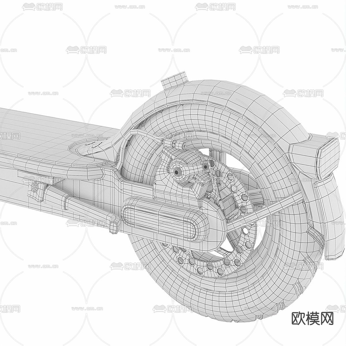 小米滑板车3d模型下载（渲染图6）