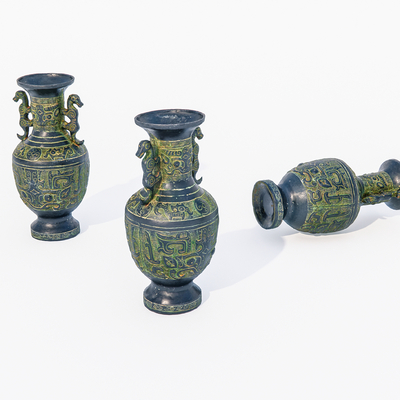  青铜器 老物件 装饰品su模型 