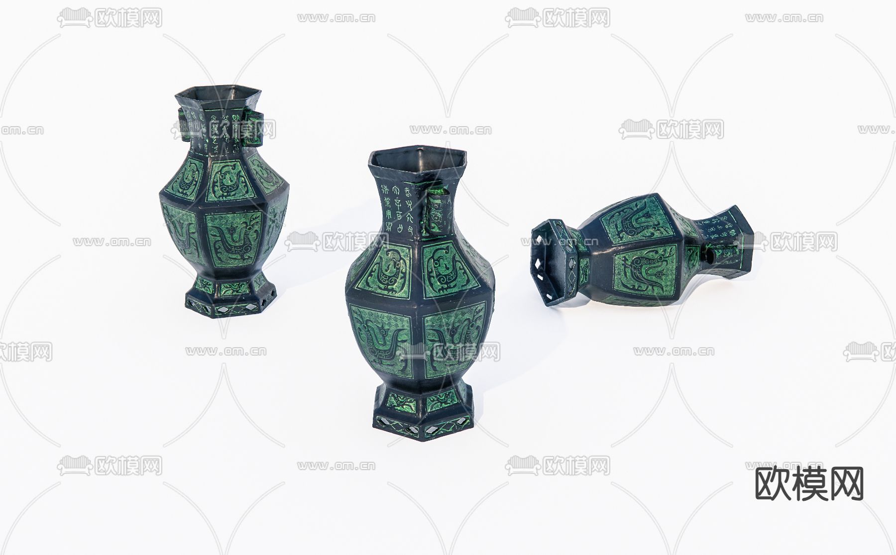 青铜器 装饰品 老物件su模型下载（渲染图2）