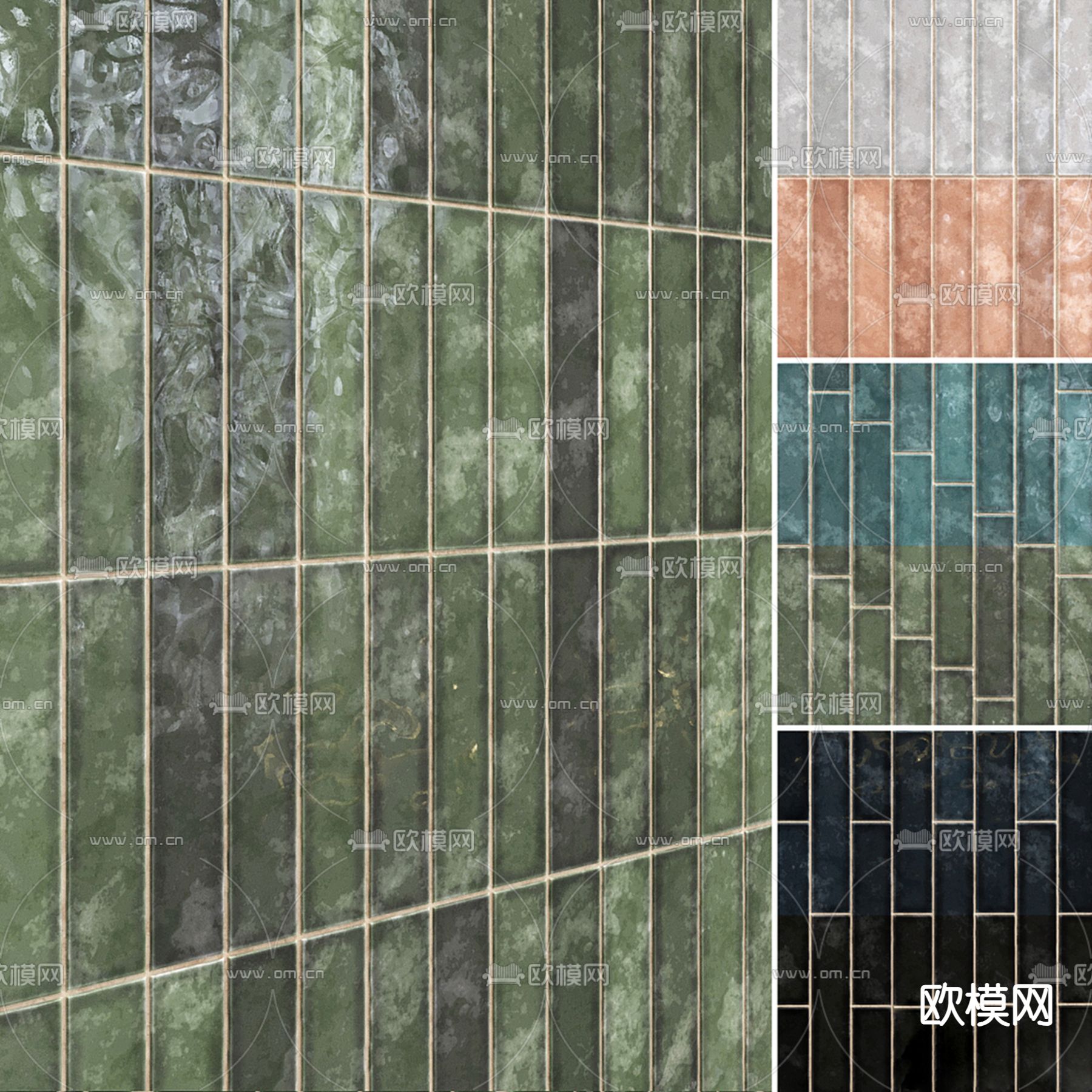 瓷砖 拼花地砖3d模型下载