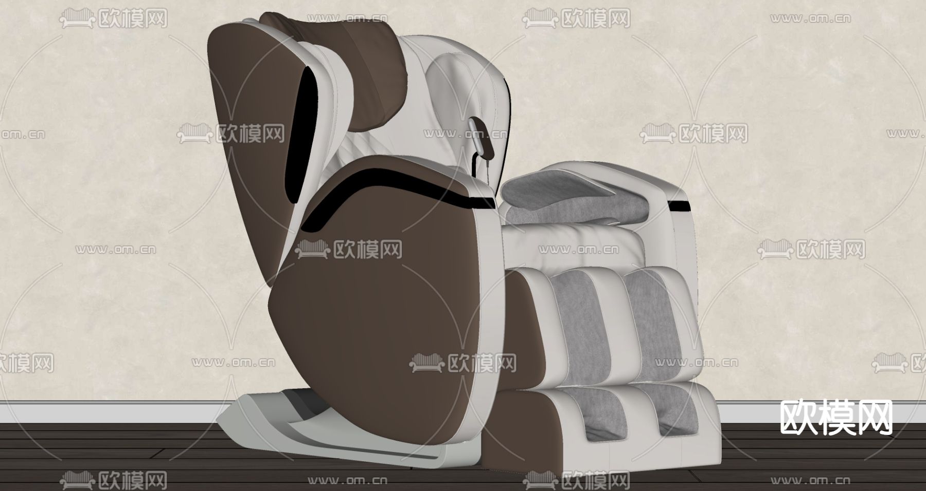 现代按摩椅su模型下载（渲染图1）