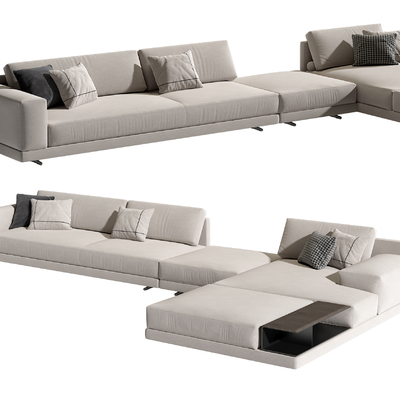  Poliform 多人沙发su模型 