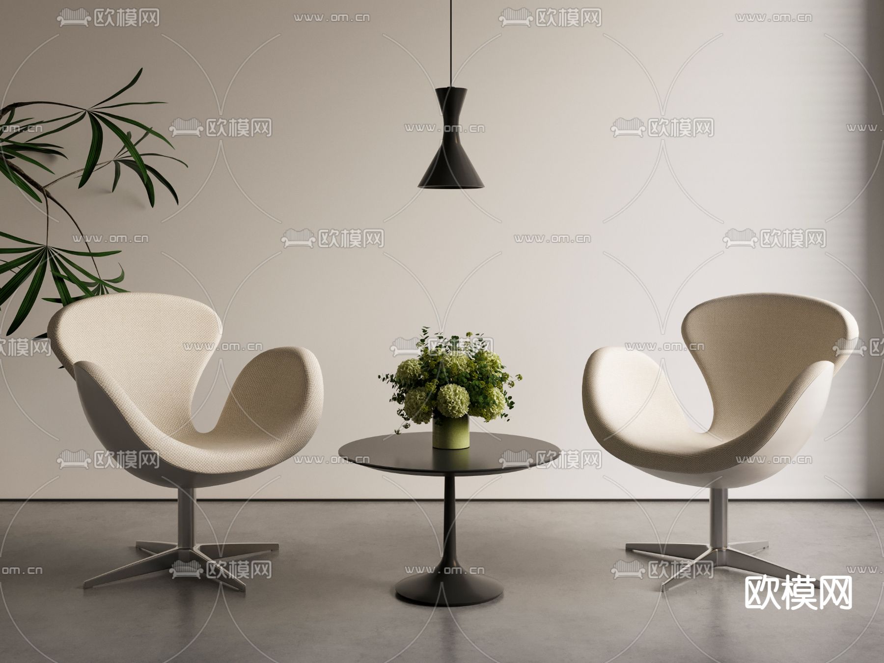 现代办公椅3d模型下载