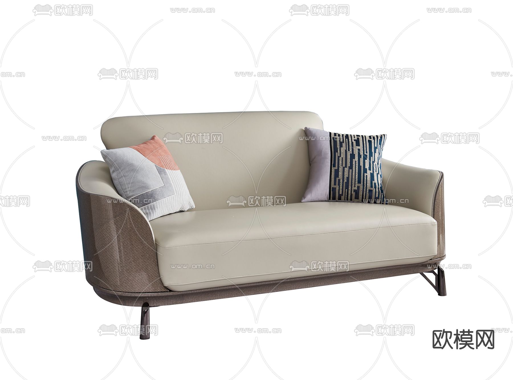 意式双人沙发3d模型下载