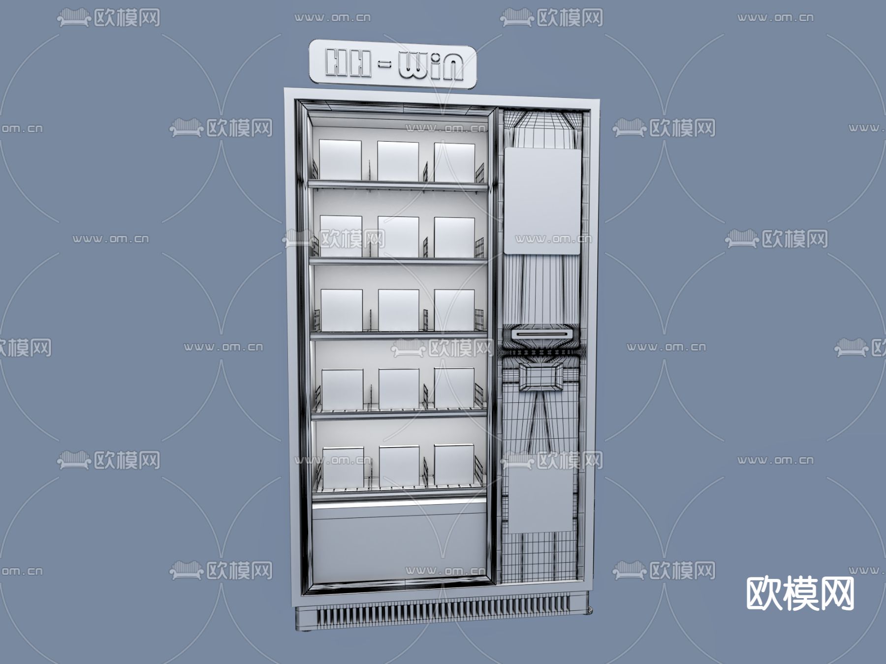 自动售卖机3d模型下载（渲染图2）