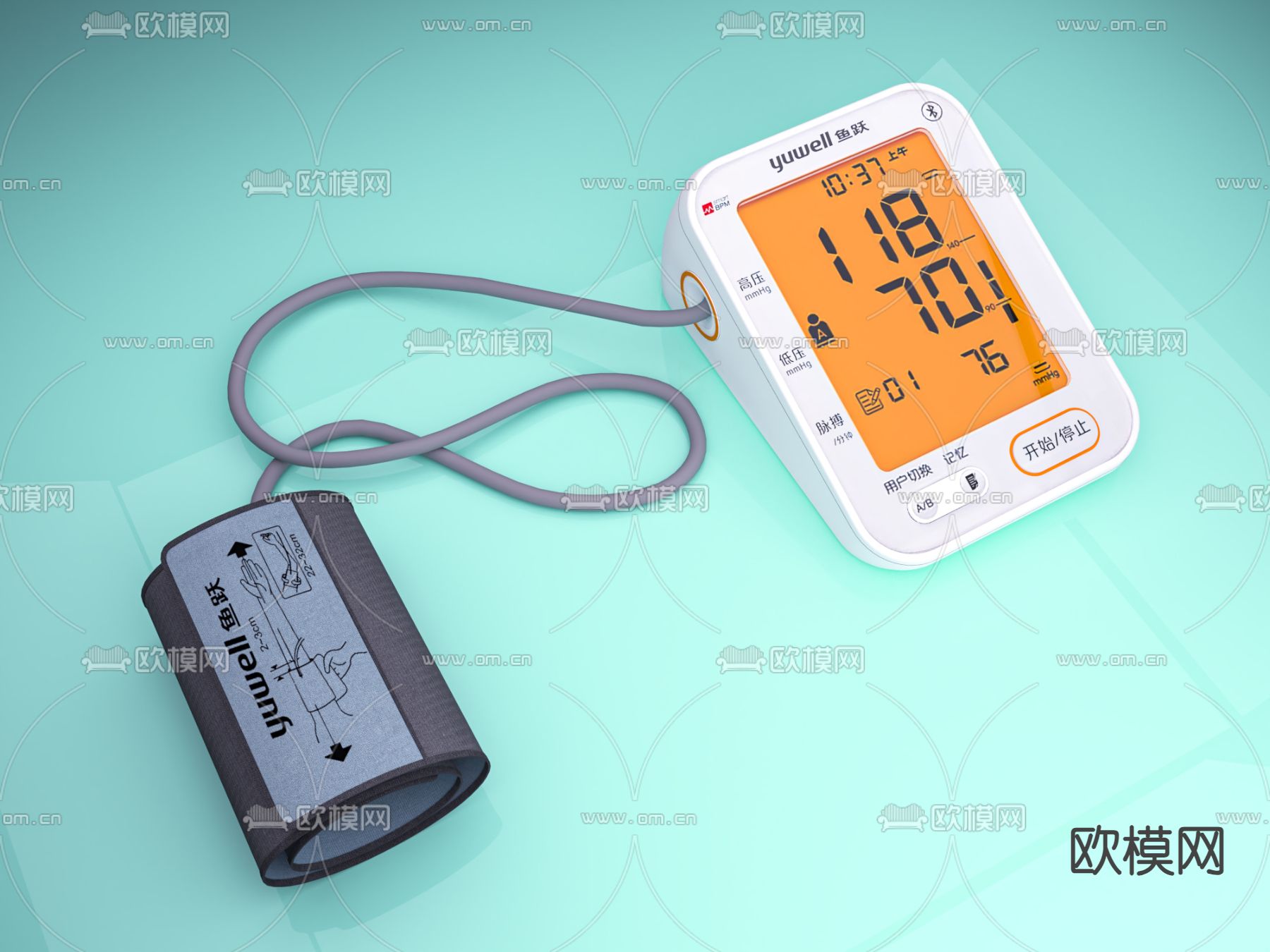 血压计 医疗器械3d模型下载