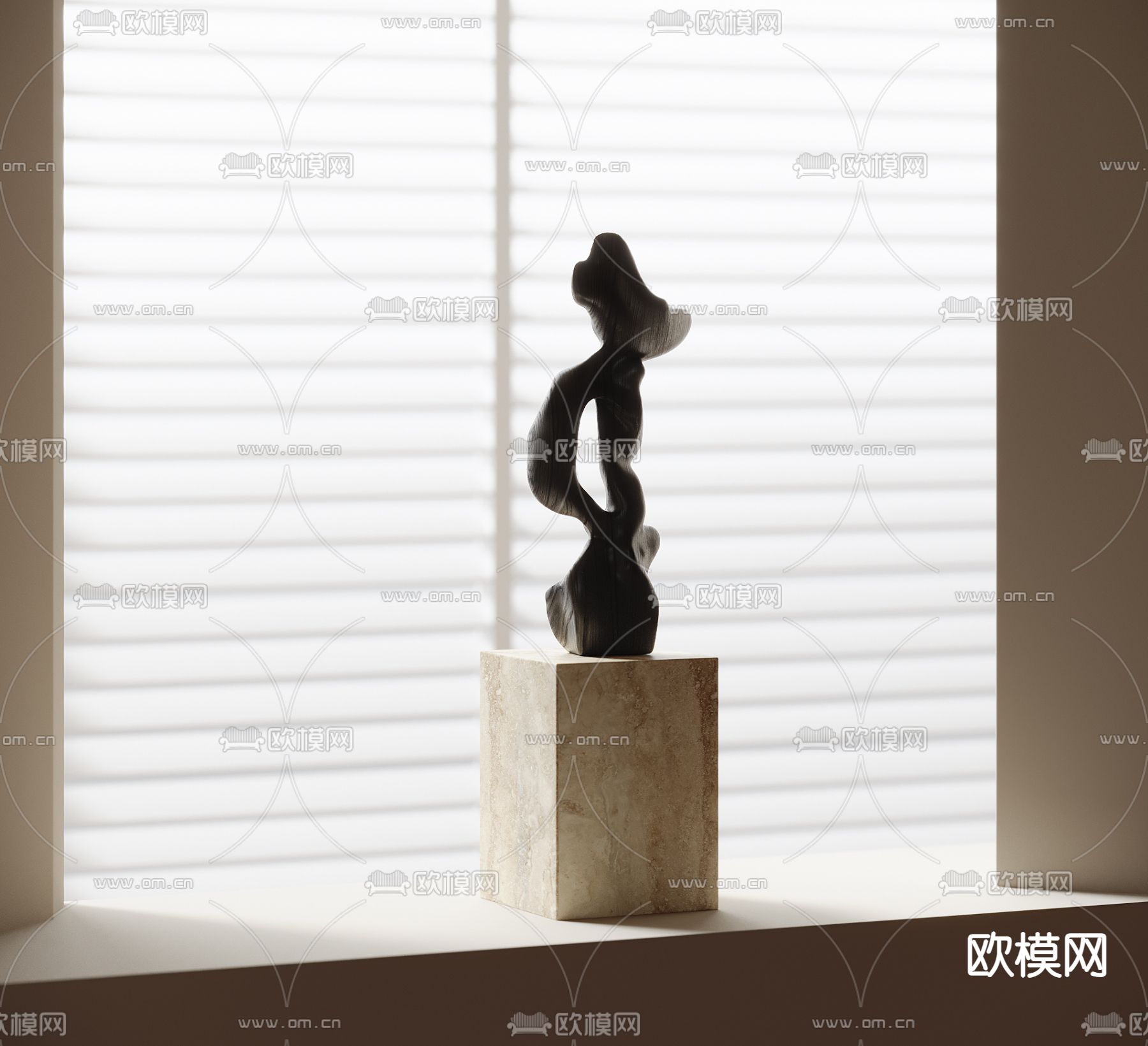 抽象雕塑 艺术摆件3d模型下载