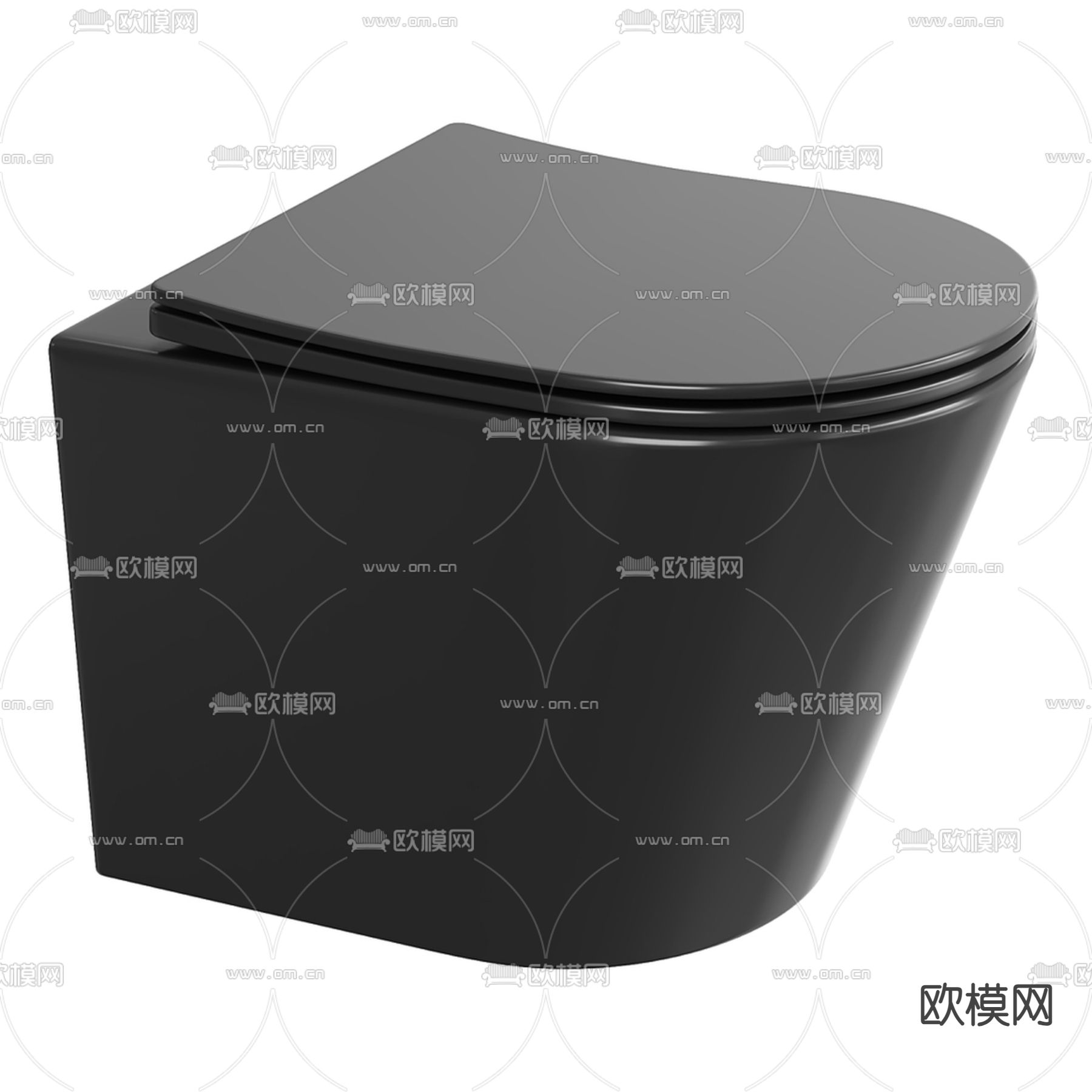 马桶 坐便器3d模型下载