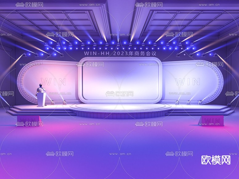 舞台 舞会 宴会3d模型下载(渲染图1)
