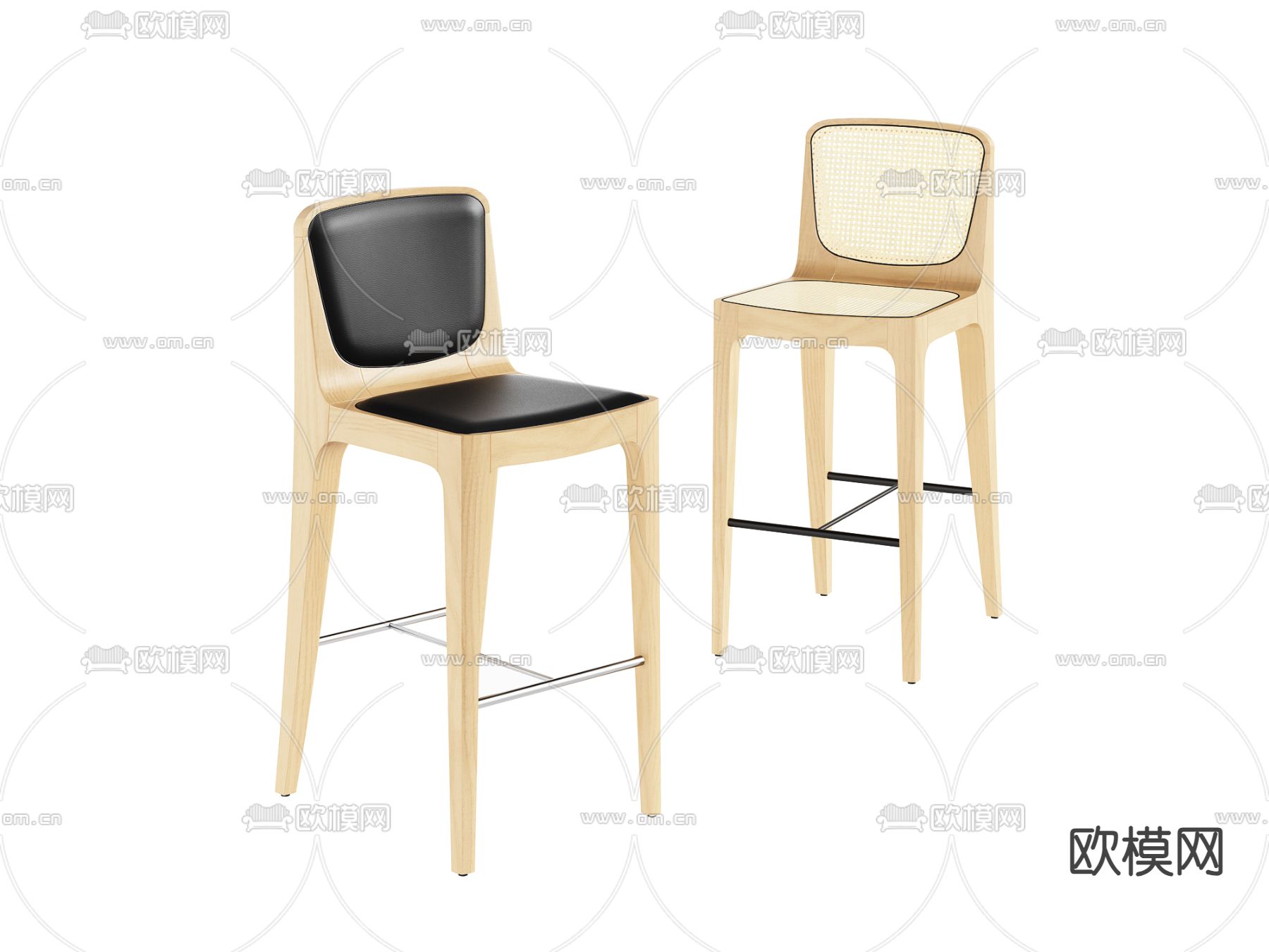 吧椅 吧凳 高脚凳3d模型下载