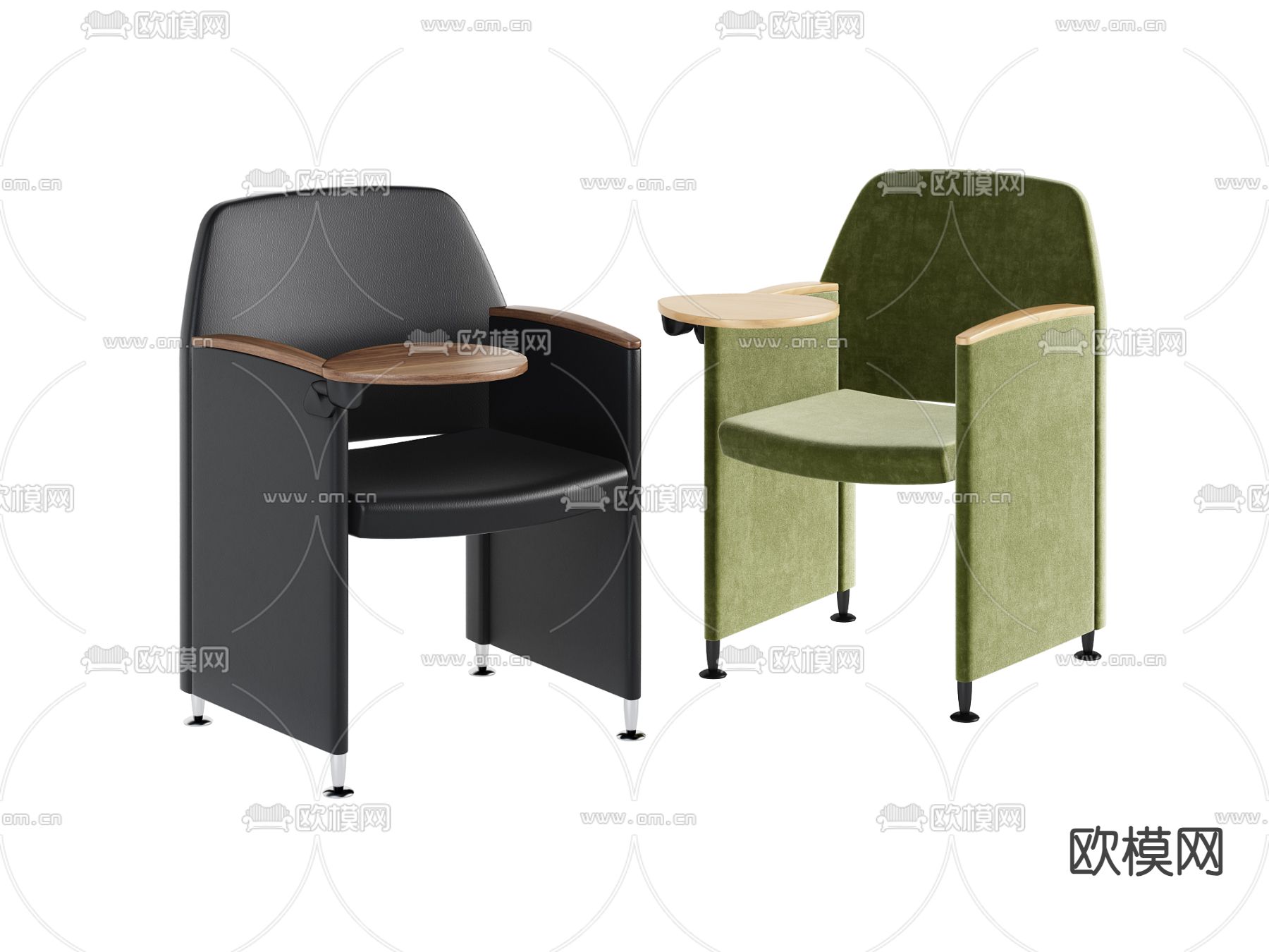 办公椅 培训椅 会议椅3d模型下载