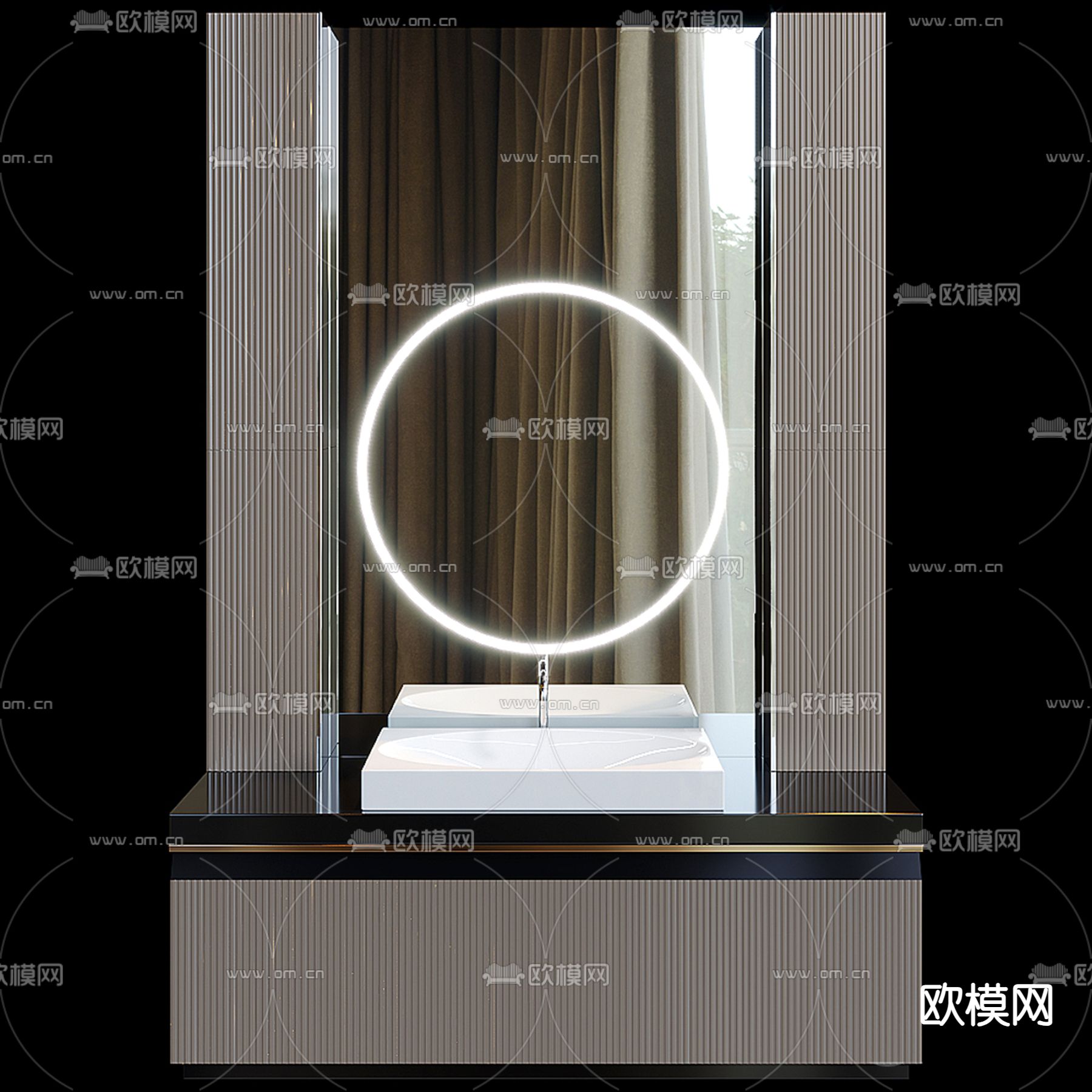 悬空台盆 洗手台 洗手盆3d模型下载