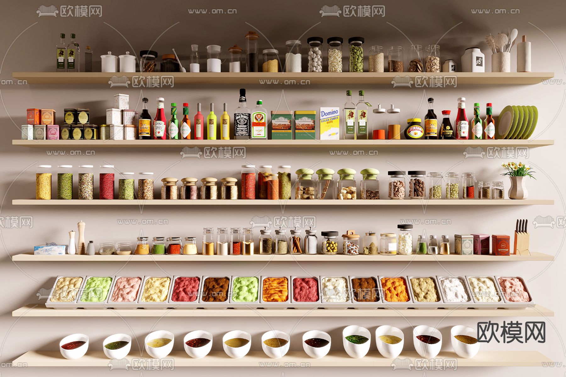 调料瓶 酱料瓶 调味瓶3d模型下载