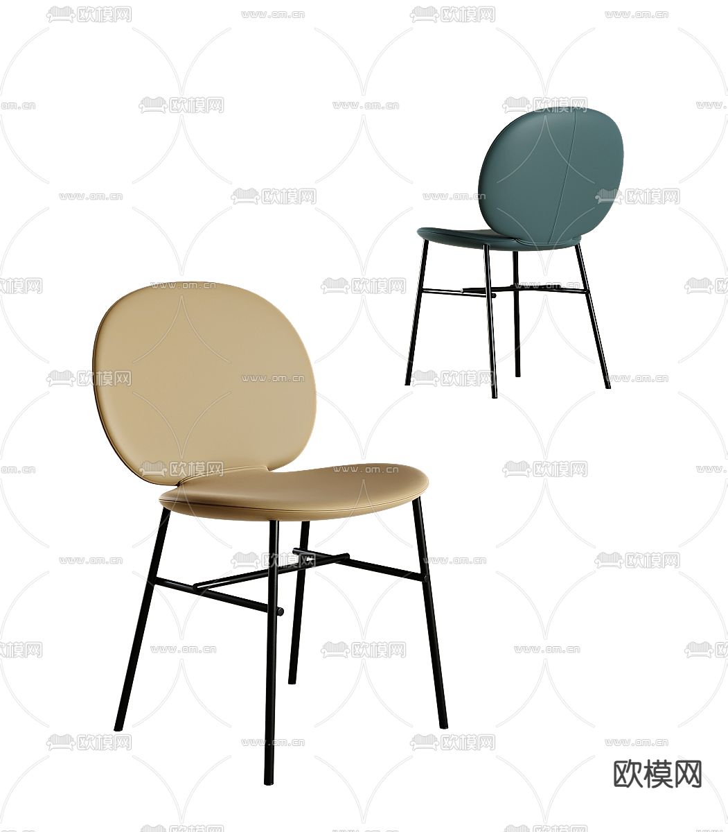 现代椅子 餐椅3d模型下载