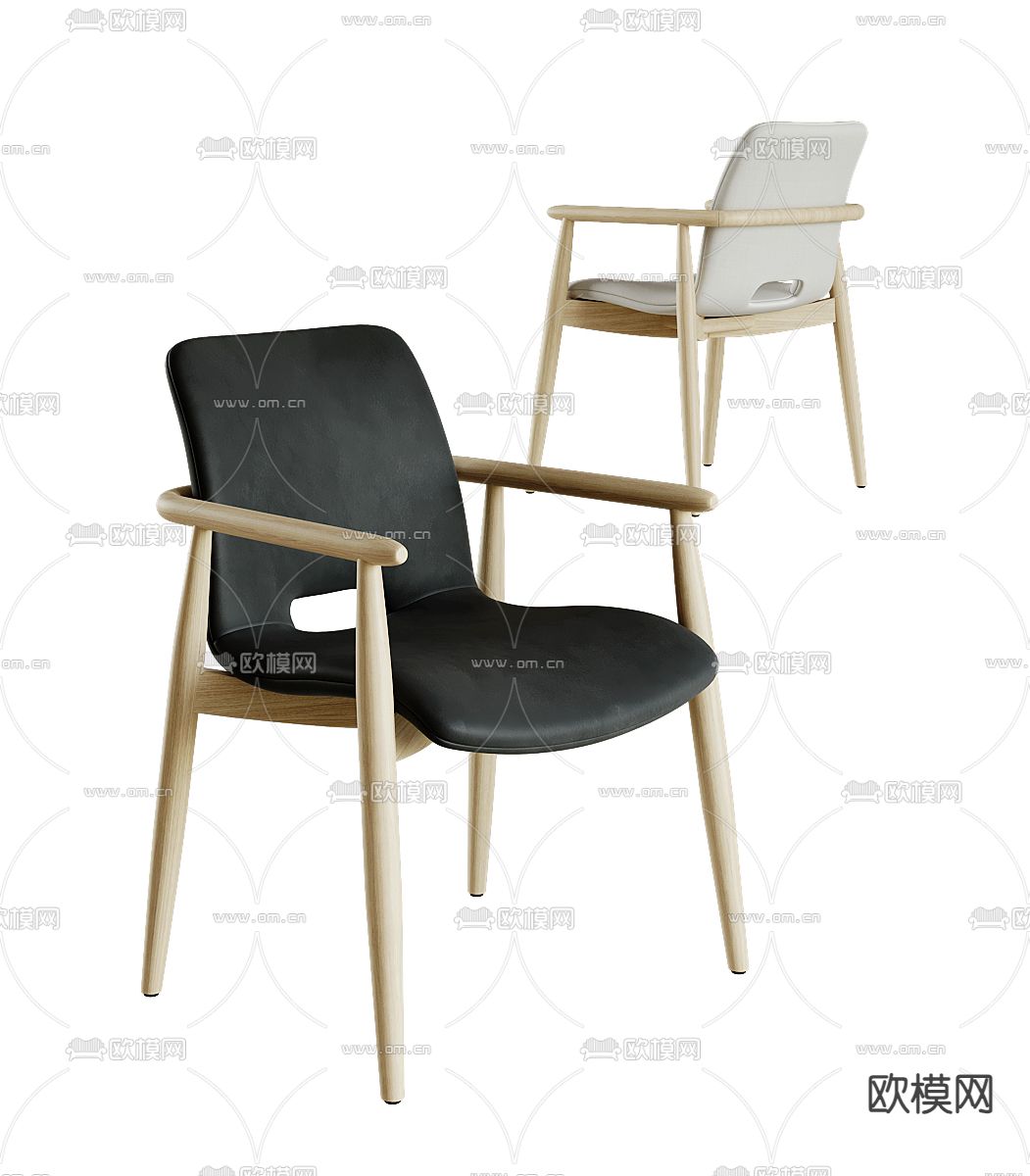 现代椅子 餐椅3d模型下载