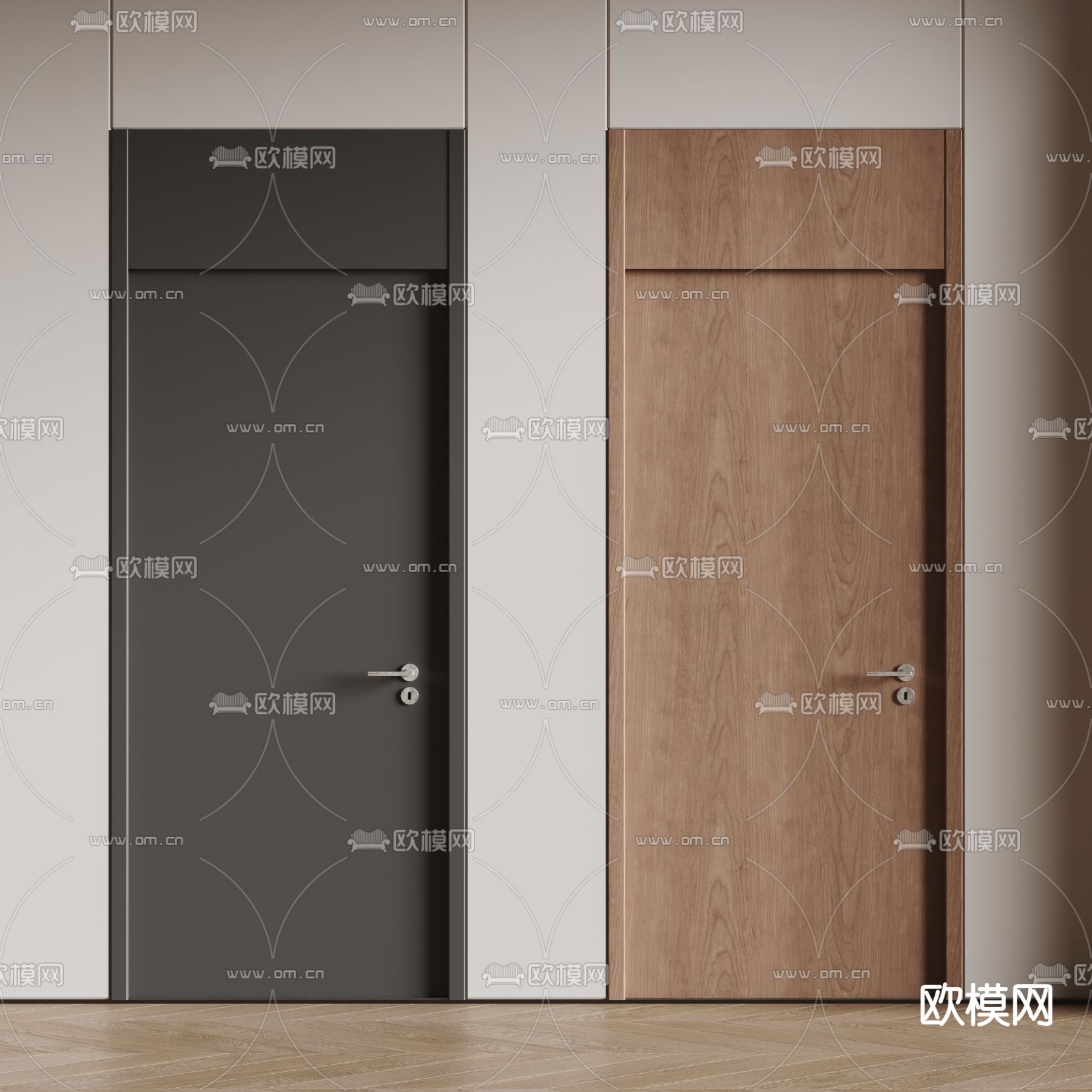 卧室门 房门 通顶门3d模型下载