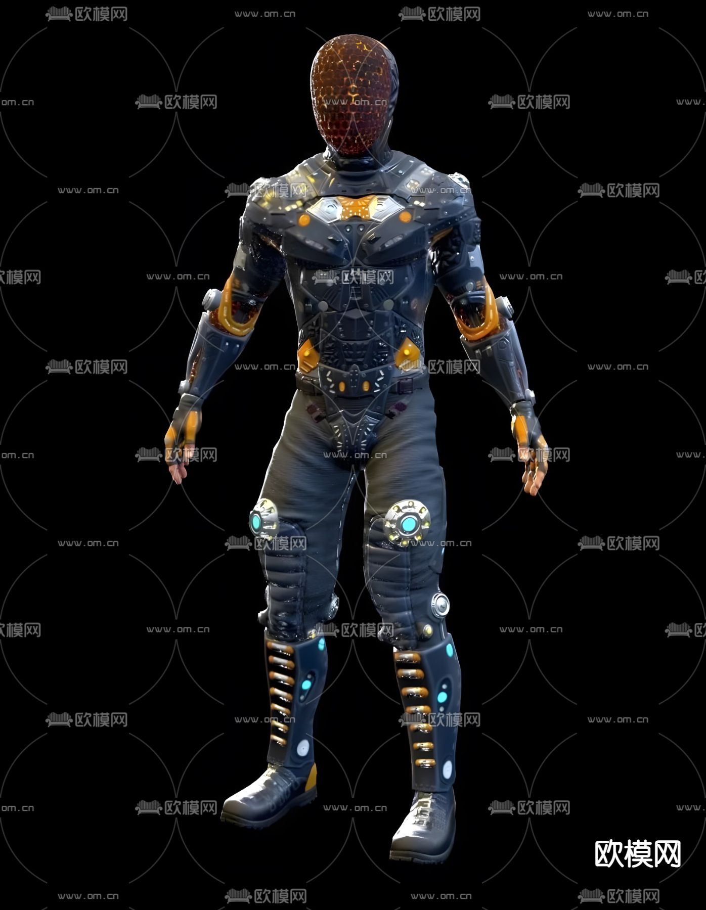 生化兵3d模型下载（渲染图1）