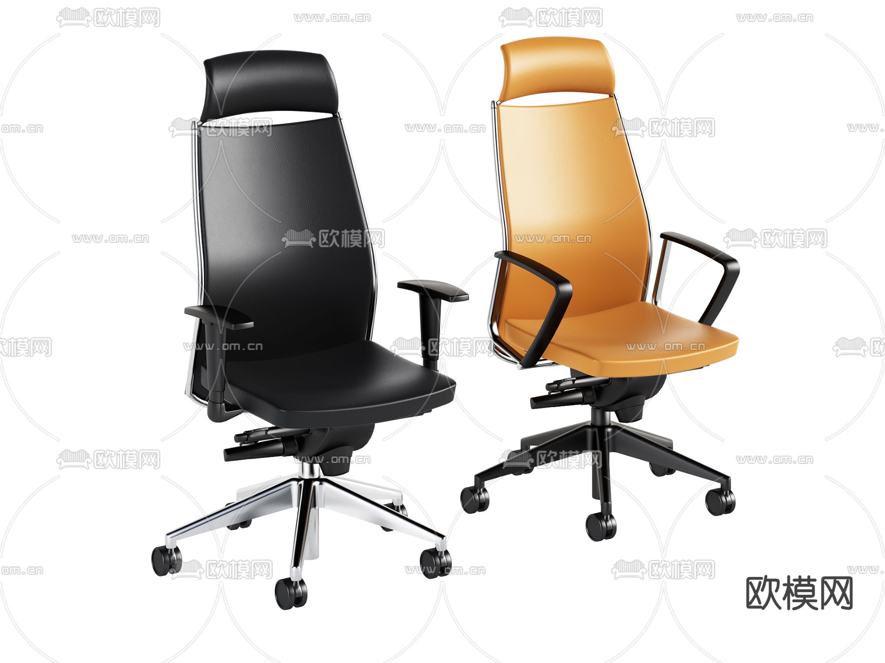 办公椅 大班椅 老板椅3d模型下载