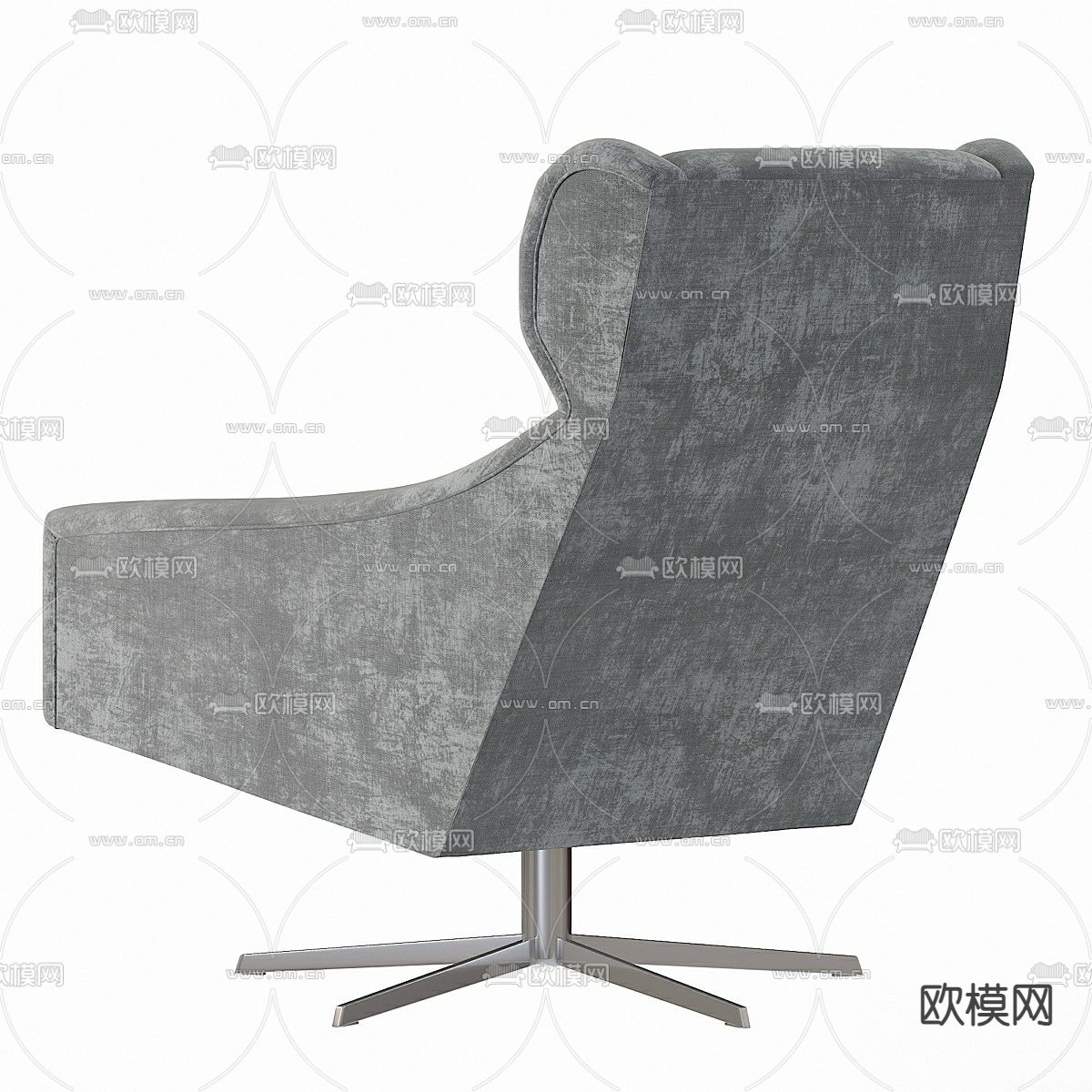 NARA 高级灰沙发椅 休闲椅 扶手椅3d模型下载（渲染图3）