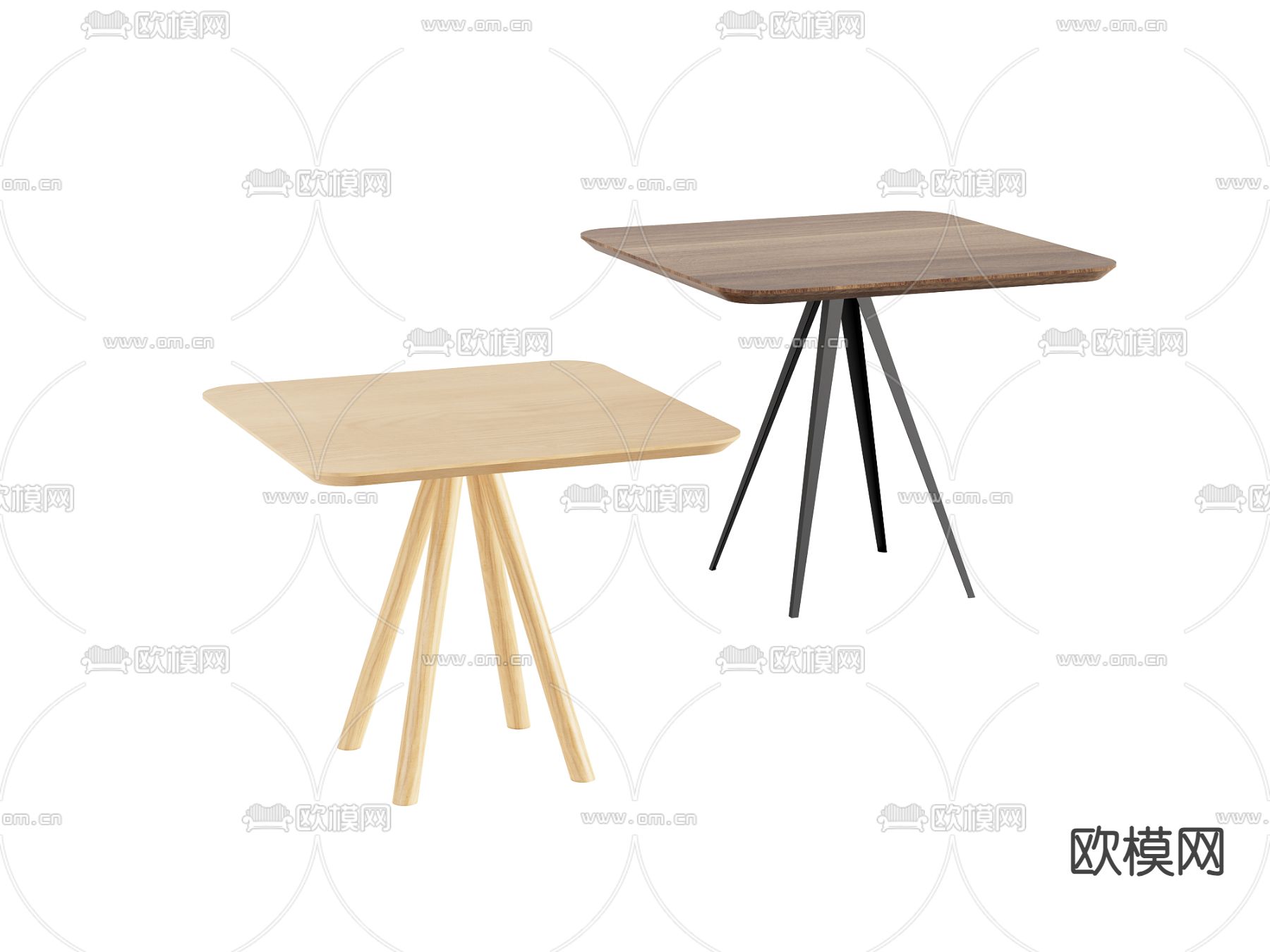 现代休闲桌 洽谈桌3d模型下载