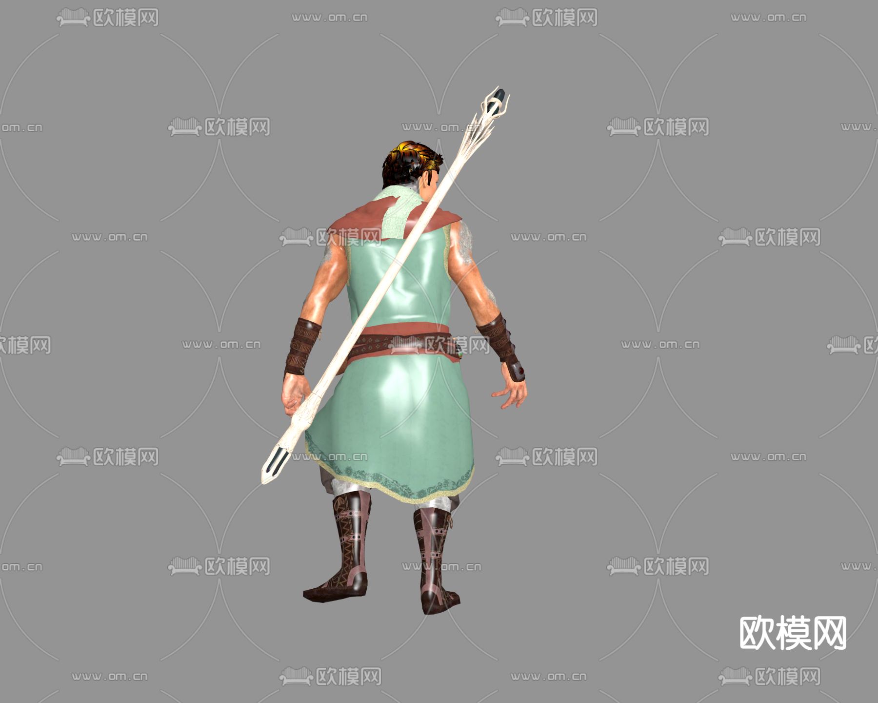 卡通人物 费尔斯通勇士3d模型下载（渲染图1）