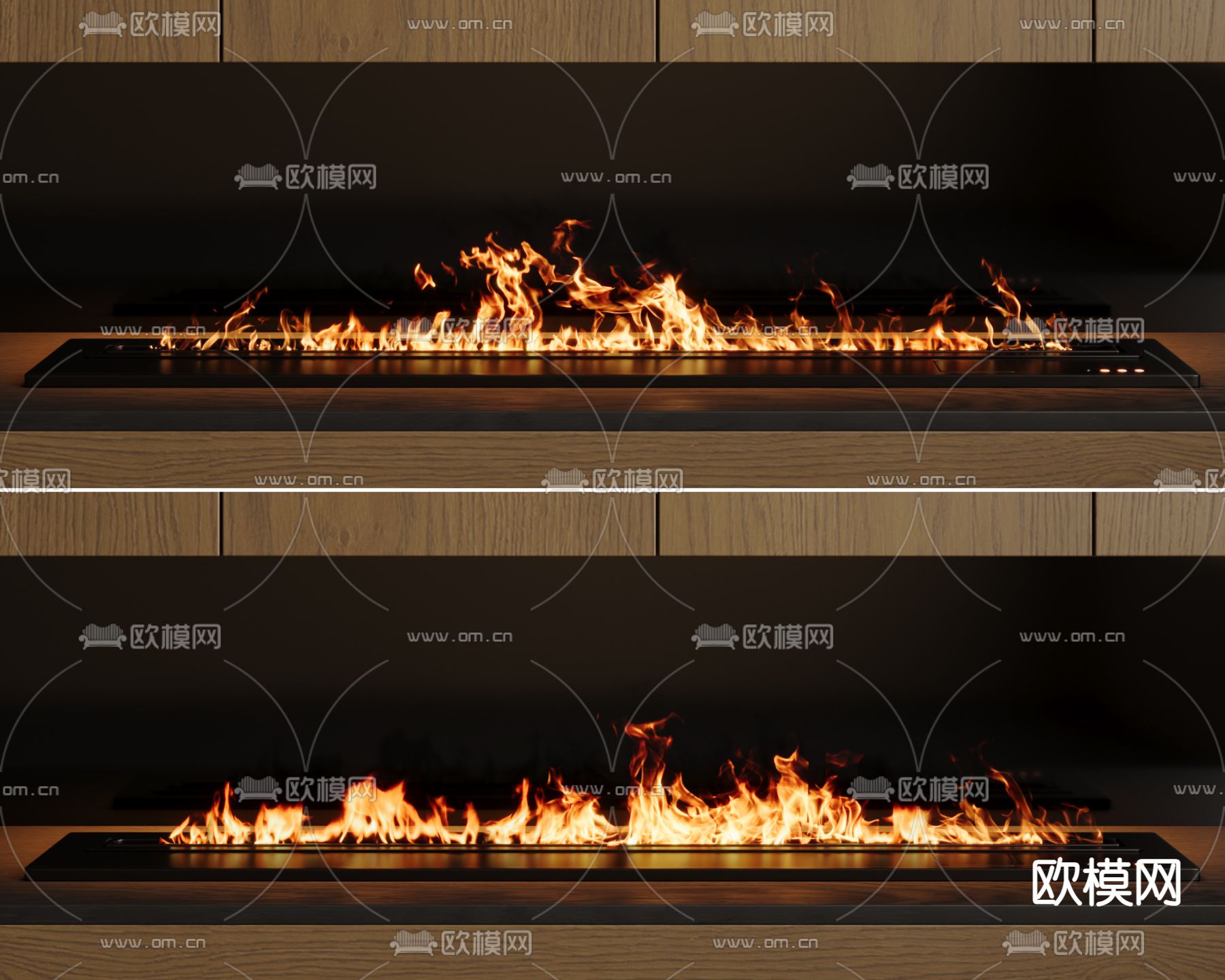 火炉 电子壁炉 嵌入式壁炉3d模型下载