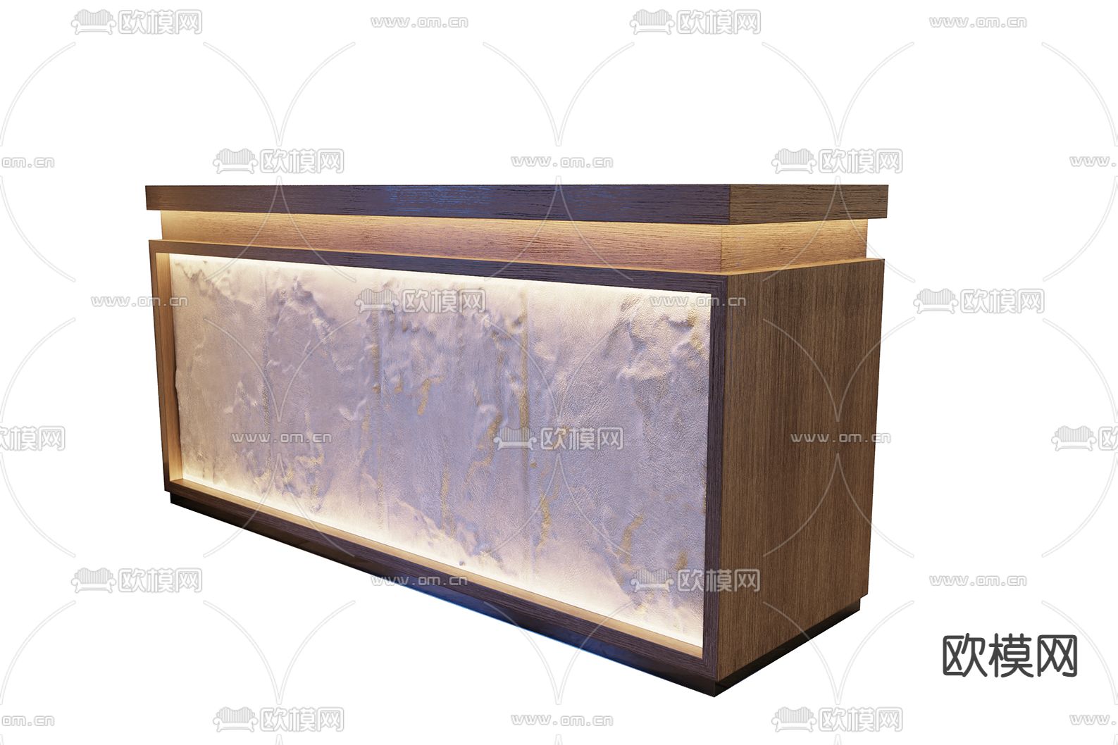 现代前台 接待台 收银台3d模型下载