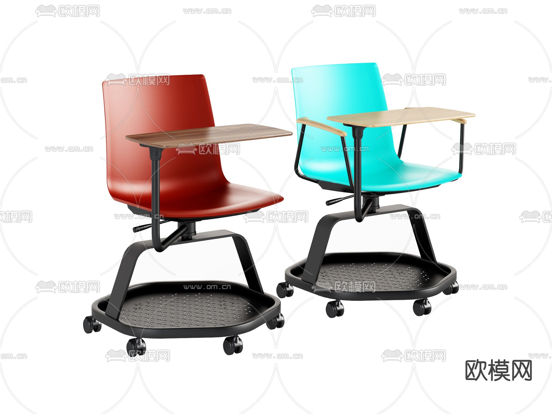 办公椅 会议椅 培训椅3d模型下载