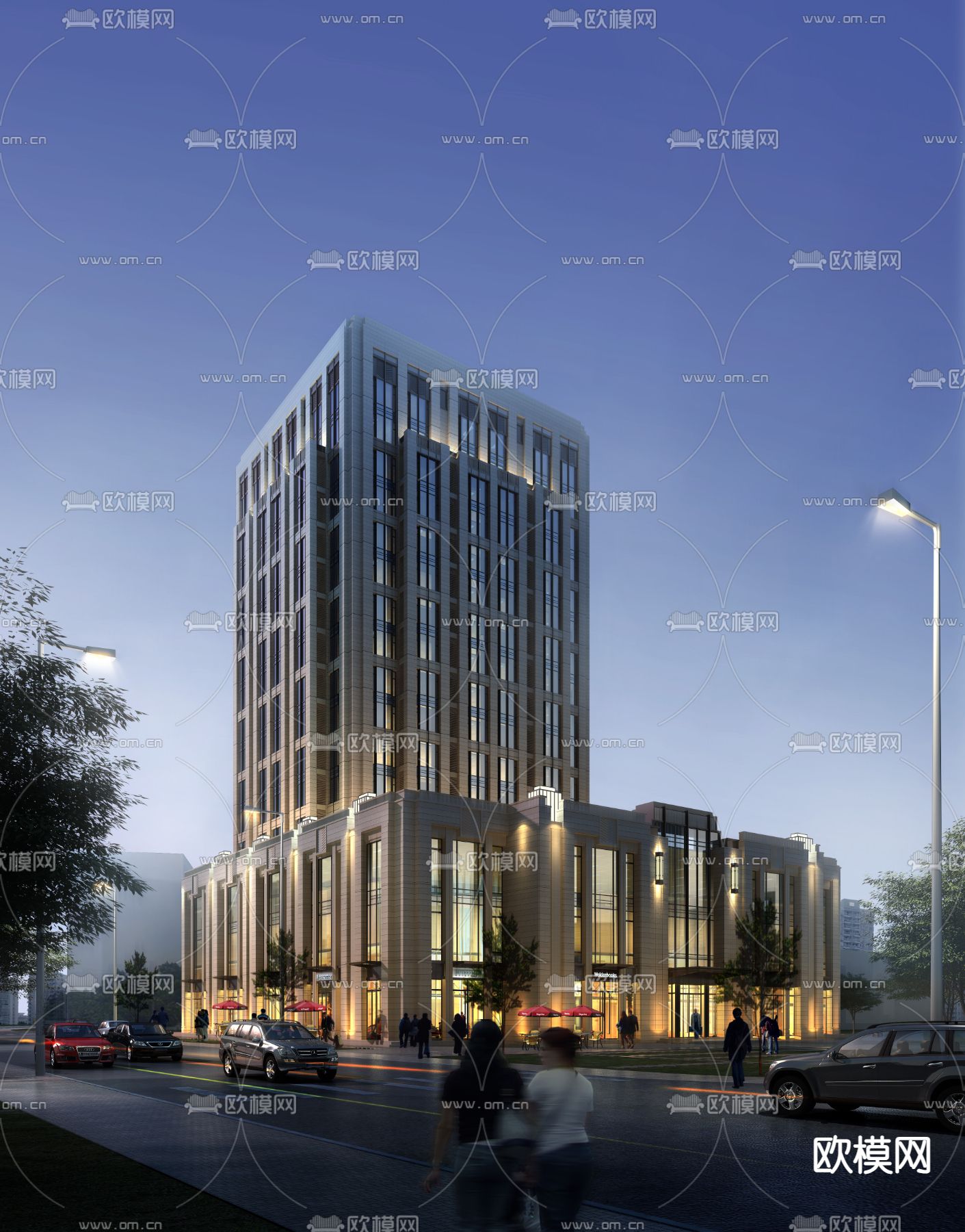 商业办公楼psd下载