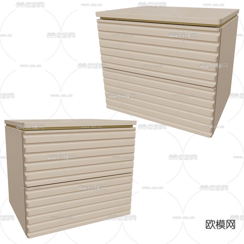 Mister 简约床头柜3d模型下载