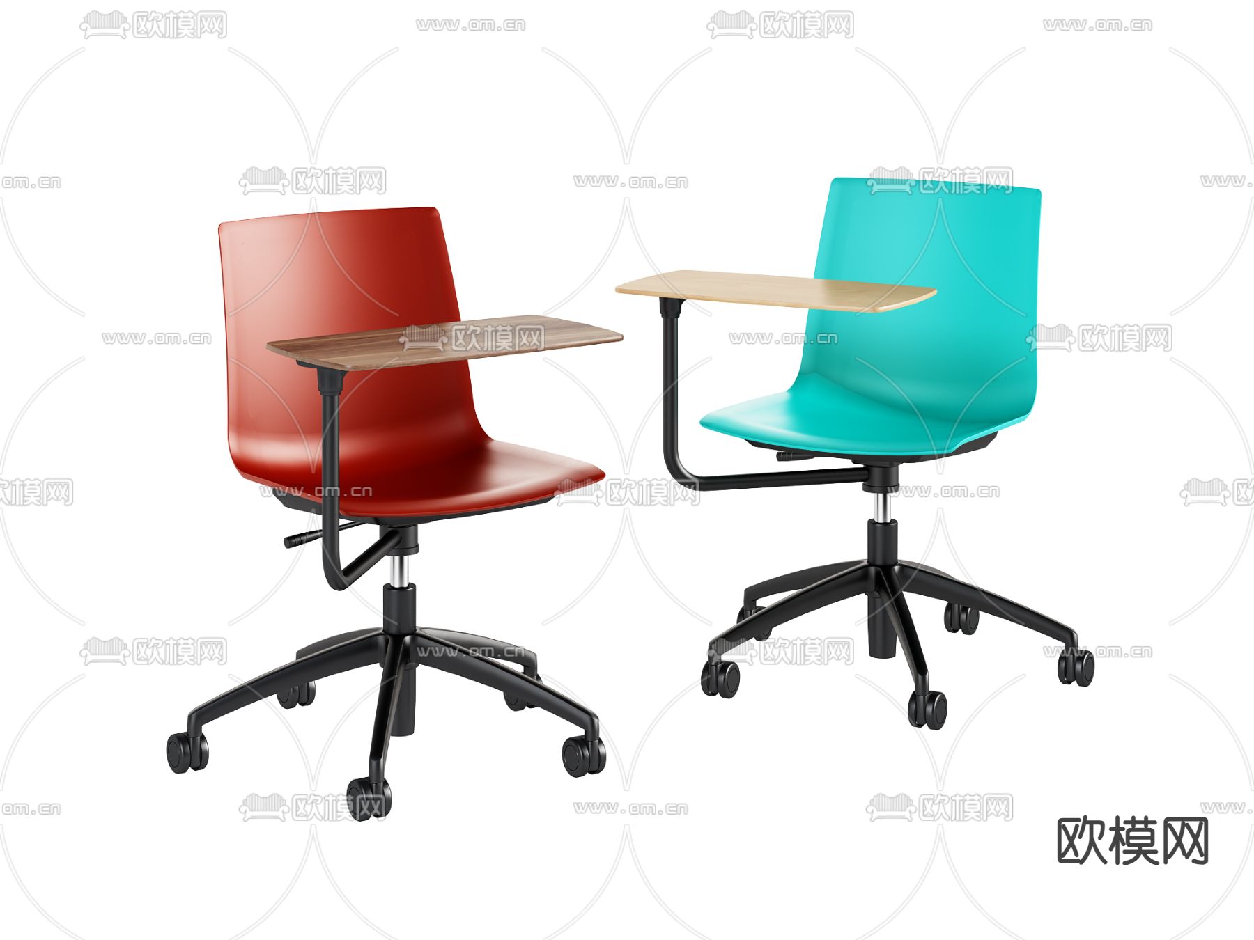 办公椅 培训椅 会议椅3d模型下载