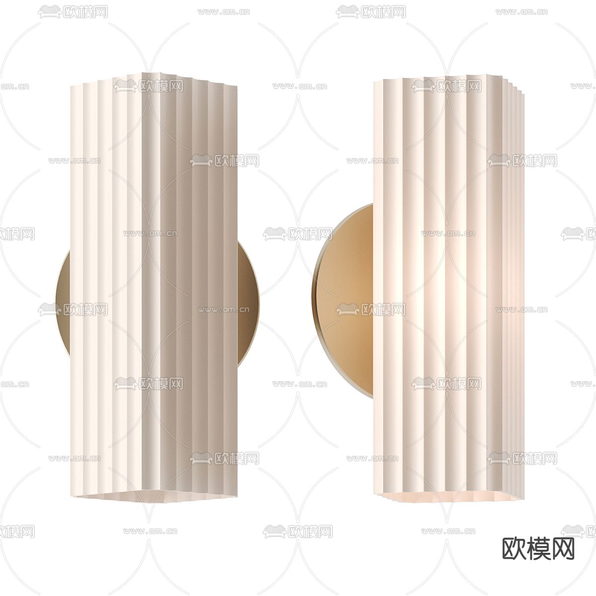 轻奢壁灯3d模型下载