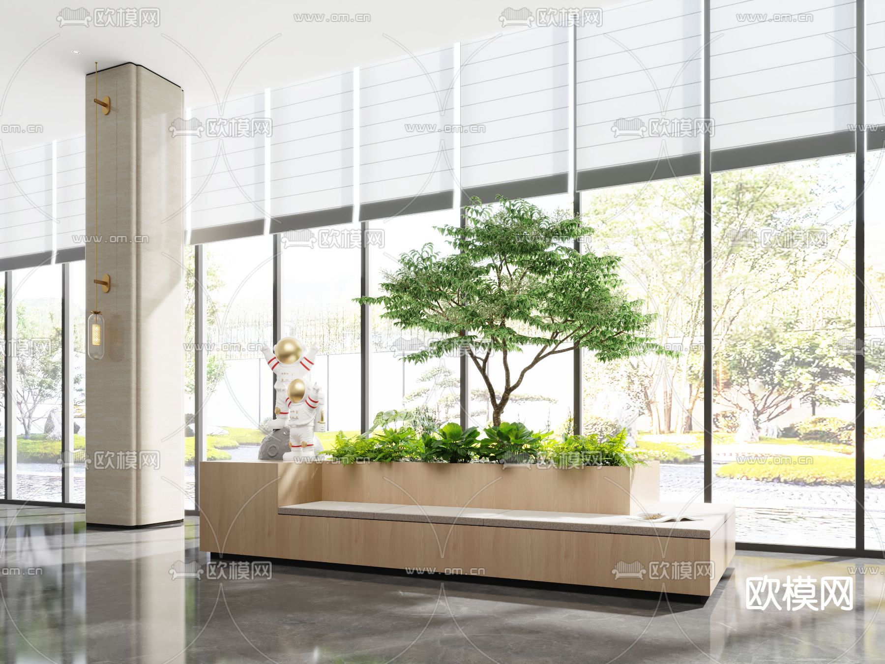 办公室休息区3d模型下载