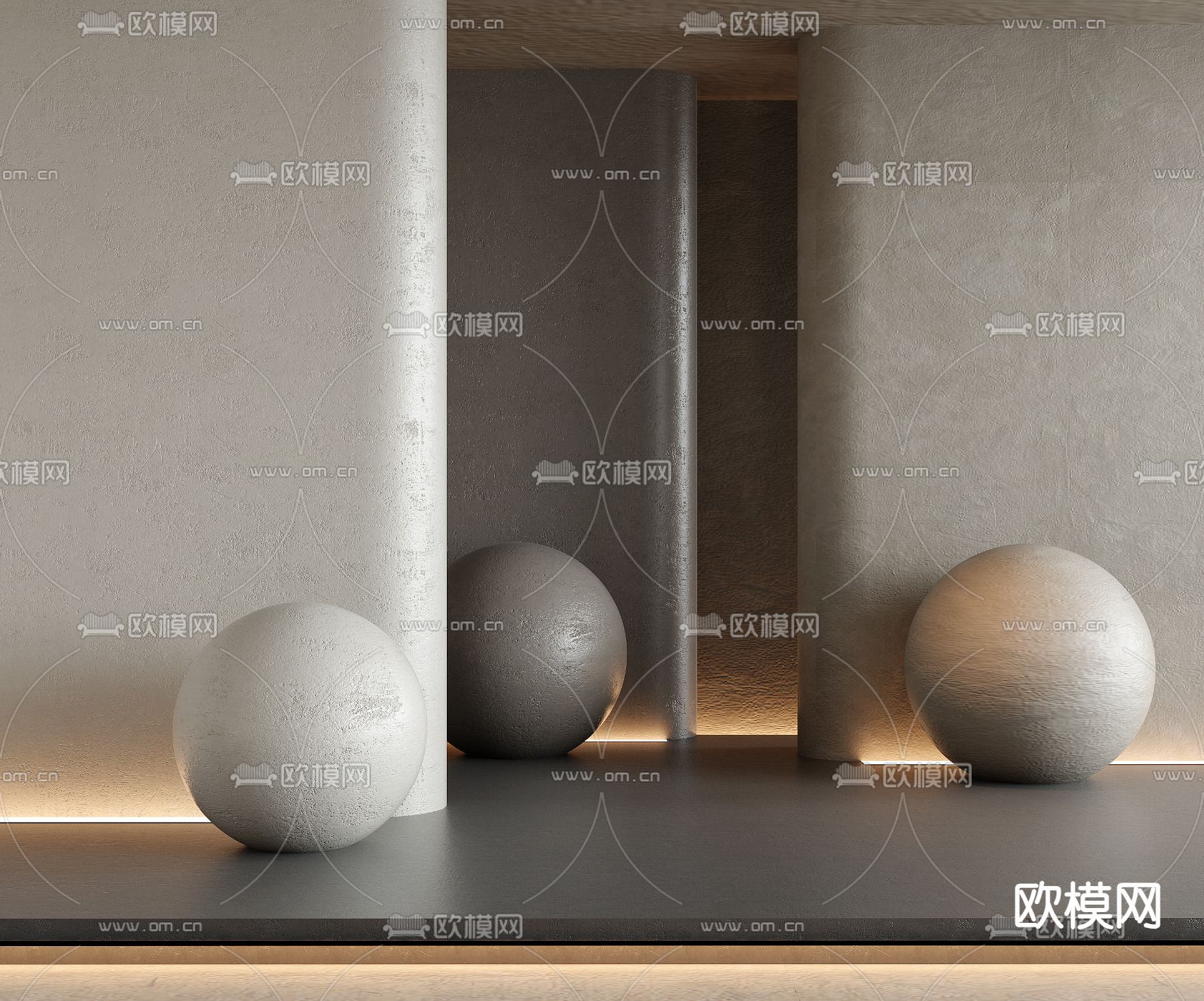 凹凸墙面 墙漆 肌理漆 艺术漆3d模型下载