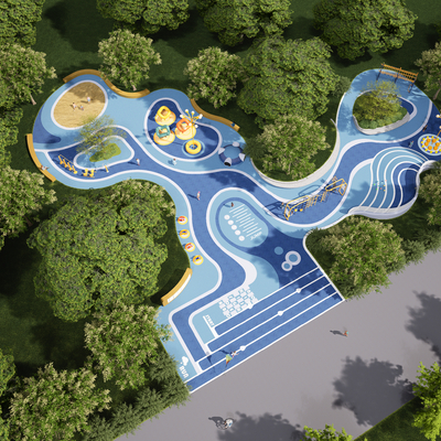 现代儿童活动区su模型