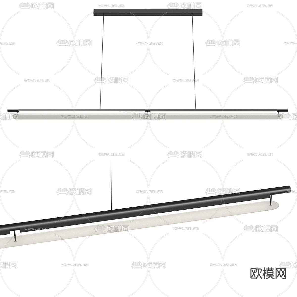 简约吊灯3d模型下载（渲染图1）
